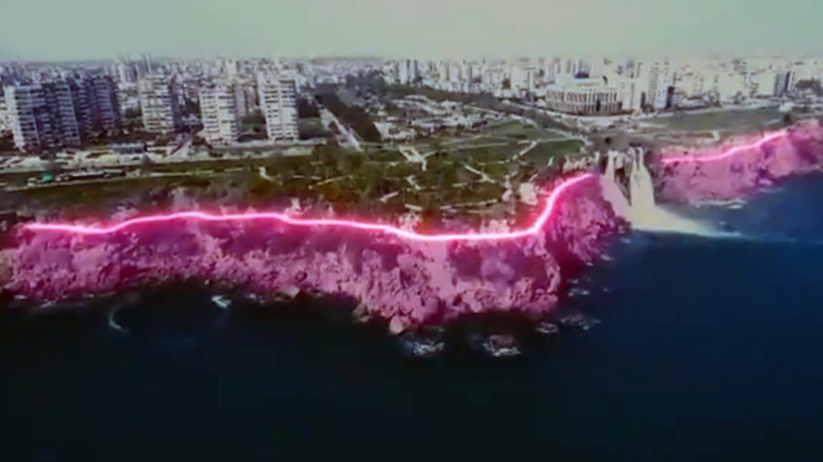 Doğaseverlerden sert tepki! Antalya'nın 'falez ışıklandırma projesi' pavyona benzetildi