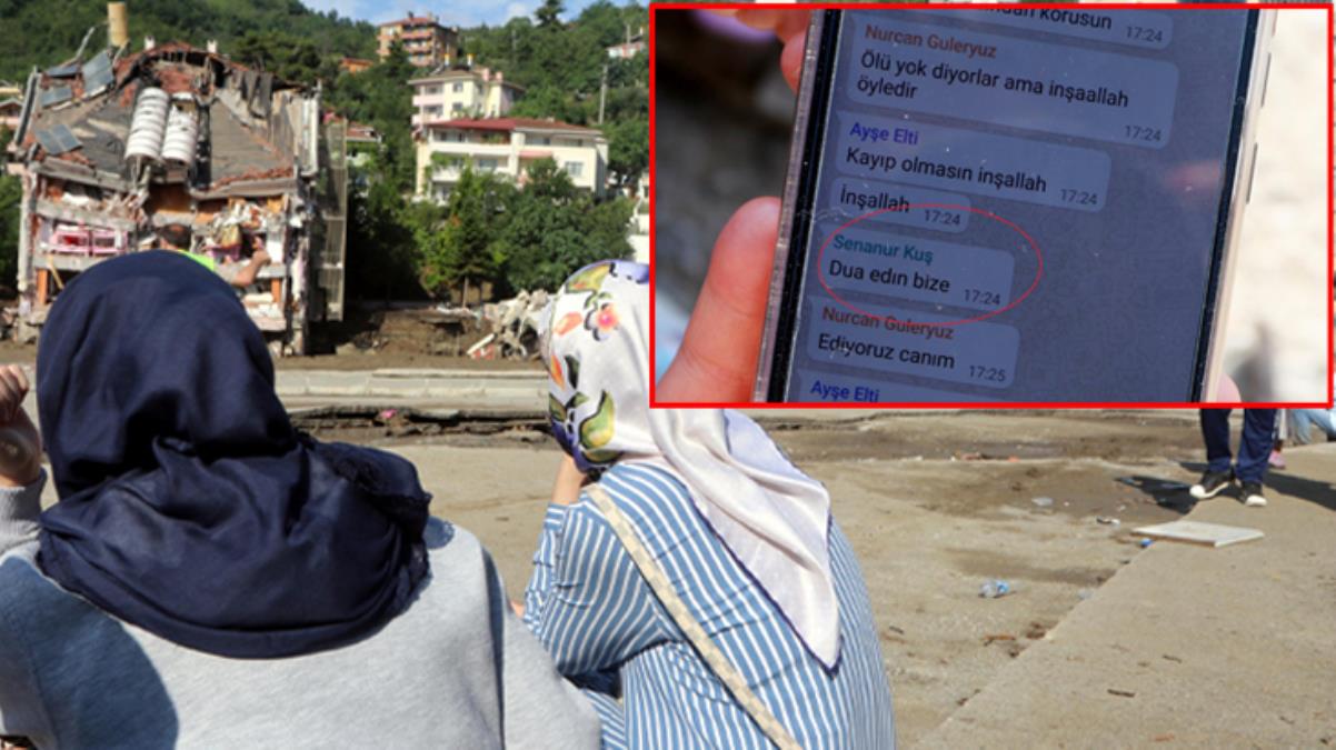 Kastamonu'nun Bozkurt ilçesinde yıkılan binadaki ailenin son mesajı ortaya çıktı: Burası çok kötü, dua edin bize