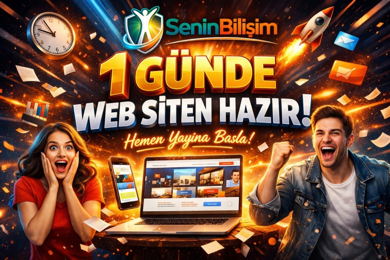 Web sitesi yaptırmak artık haftalar süren bir süreç olmaktan çıktı