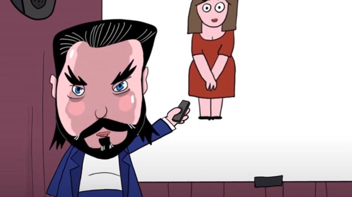 Adnan Oktar'ın bir günü çizgi film oldu