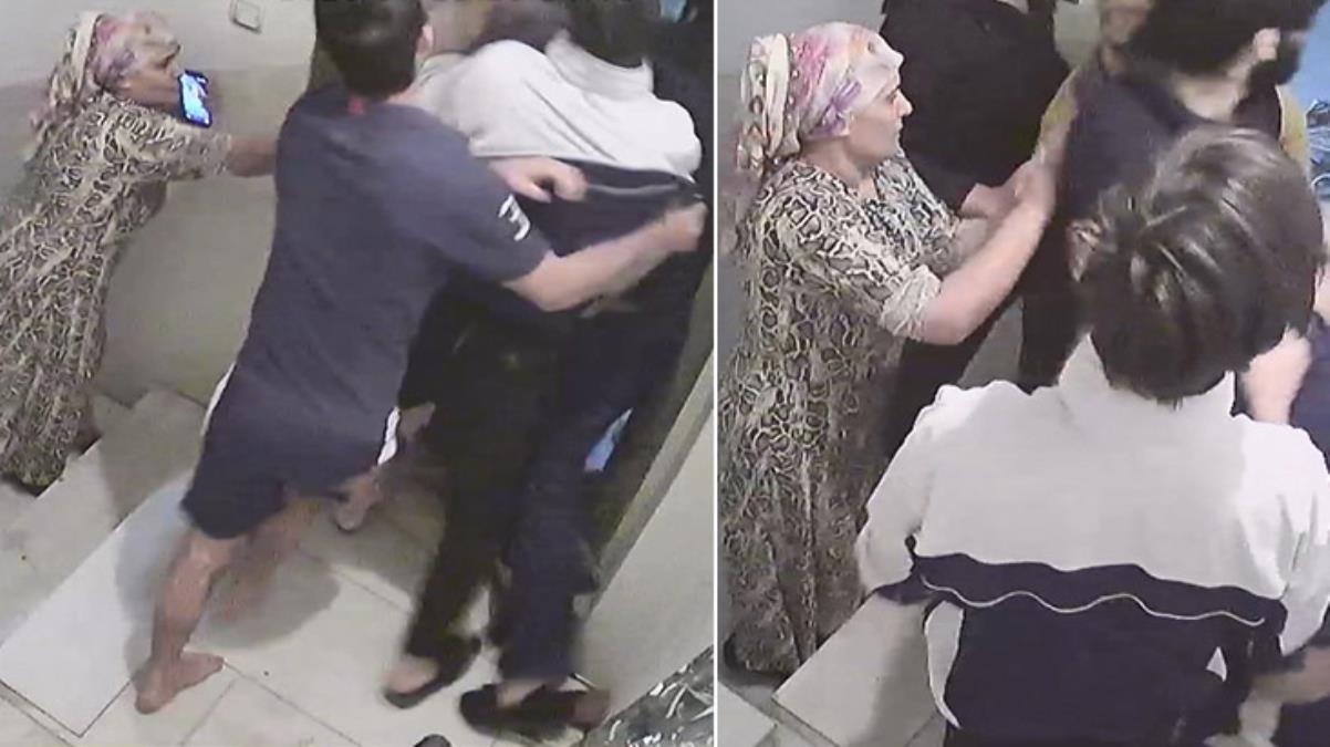 Ailecek komşularının kapısına dayanıp acımadan vurdular! O anlar kamerada