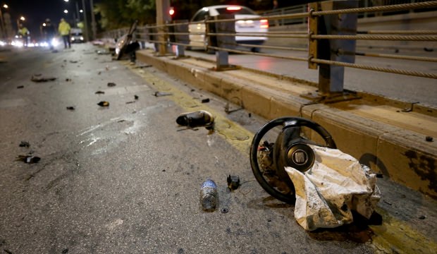 Ankara'da akla zarar kaza! Görüntü korkutucu