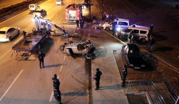 Ankara'da feci kaza!