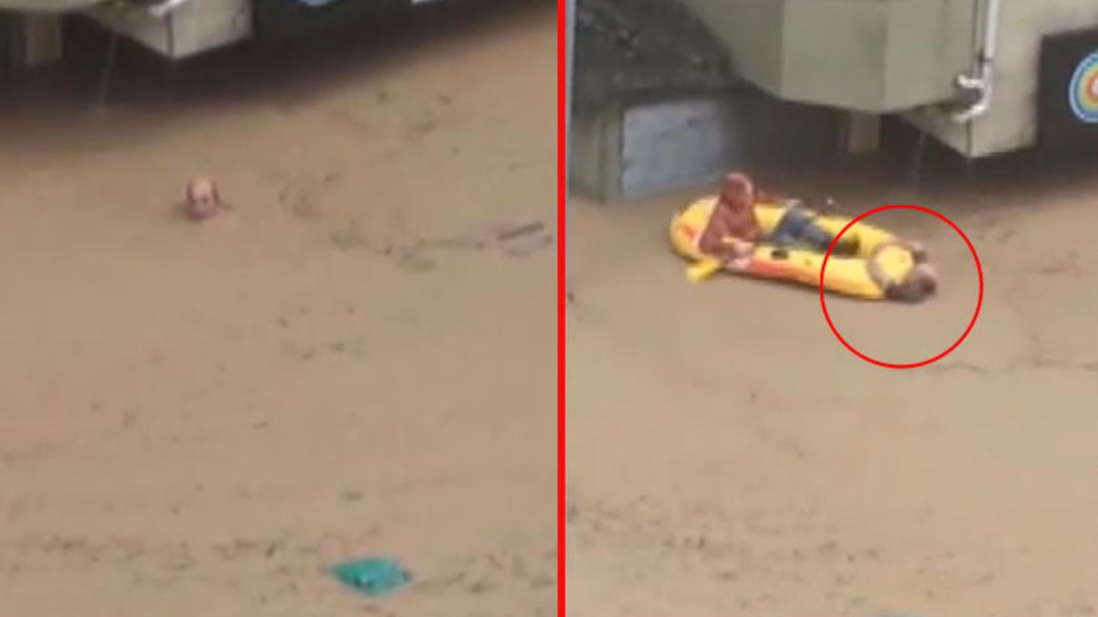 Artvin'deki selde boğulmak üzere olan vatandaş son anda böyle kurtarıldı