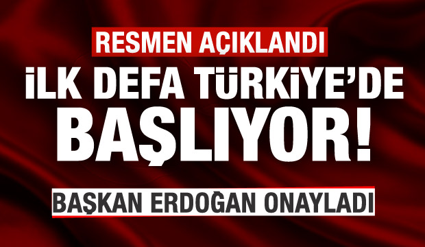 Bakan açıkladı: Türkiye'de ilk defa düzenlenecek