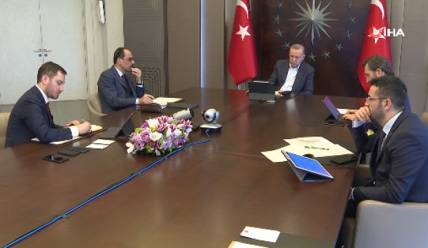 Başkan Erdoğan, MİT Başkanı Fidan ile video konferansta görüştü