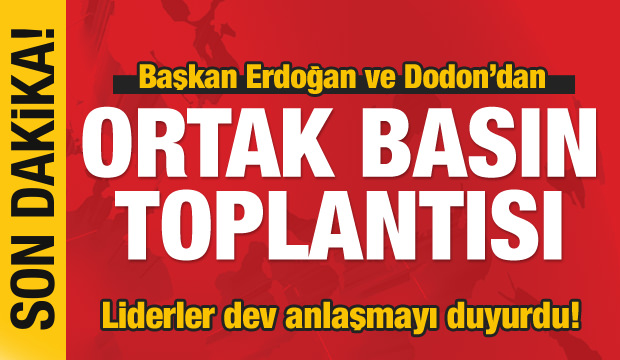 Başkan Erdoğan ve Dodon'dan ortak açıklama!