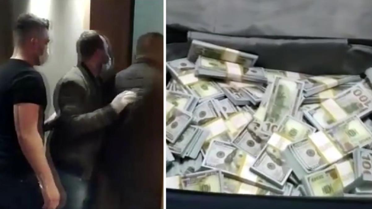 Baskın düzenlenen evden valizlere gizlenmiş 4 milyon sahte dolar çıktı