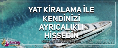 bekarlığa veda yat kiralama