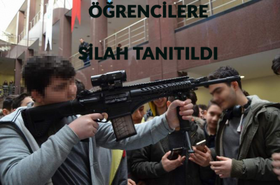 Bu Görüntüler Bir Üniversitede Çekildi! Öğrencilere Silahlar Tanıtıldı