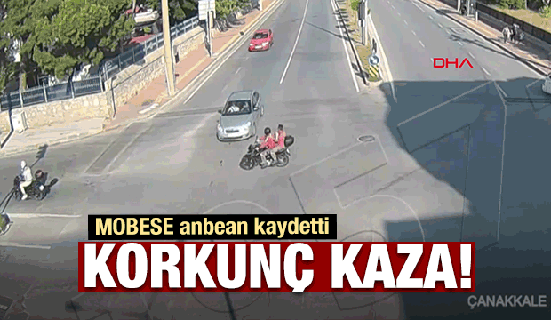Çanakkale’de korkunç kaza! Böyle savruldu