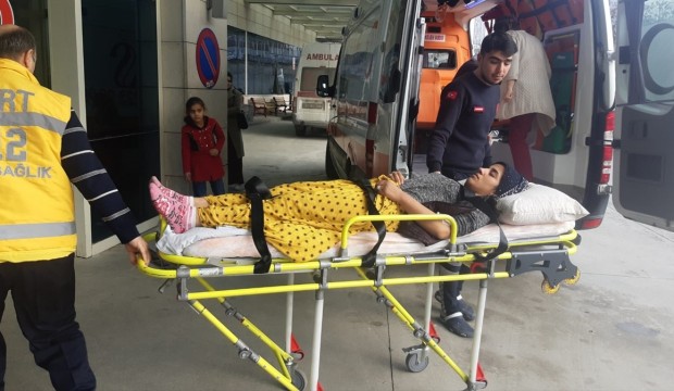 Ceviz kabuğu yaktılar: 6 kişilik aile hastanelik oldu