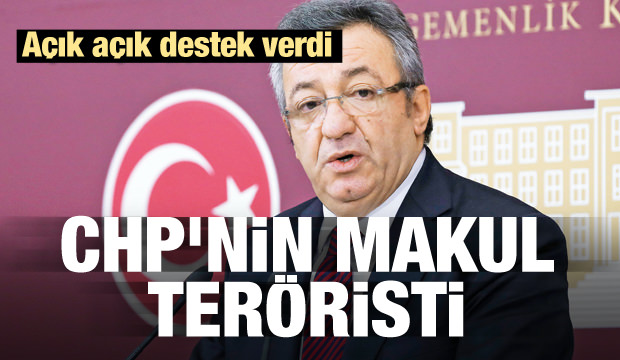 CHP'nin makul teröristi! Açık açık destek verdi