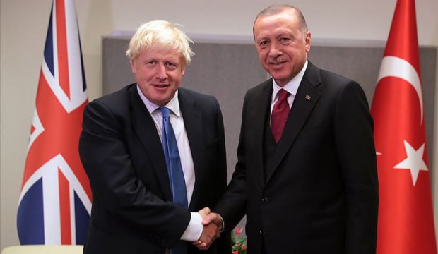 Cumhurbaşkanı Erdoğan, İngiltere Başbakanı Johnson ile görüştü