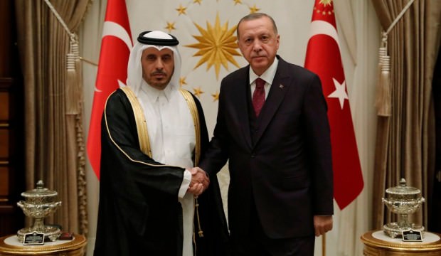 Cumhurbaşkanı Erdoğan Katar Başbakanı'nı kabul etti