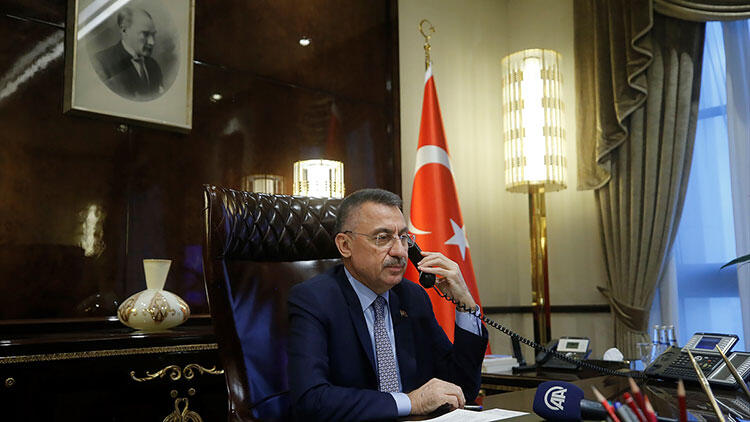 Cumhurbaşkanı Yardımcısı Oktay, Azerbaycan Cumhurbaşkanı Yardımcısı Hacıyev ve Başbakan Esedov ile telefonla görüştü
