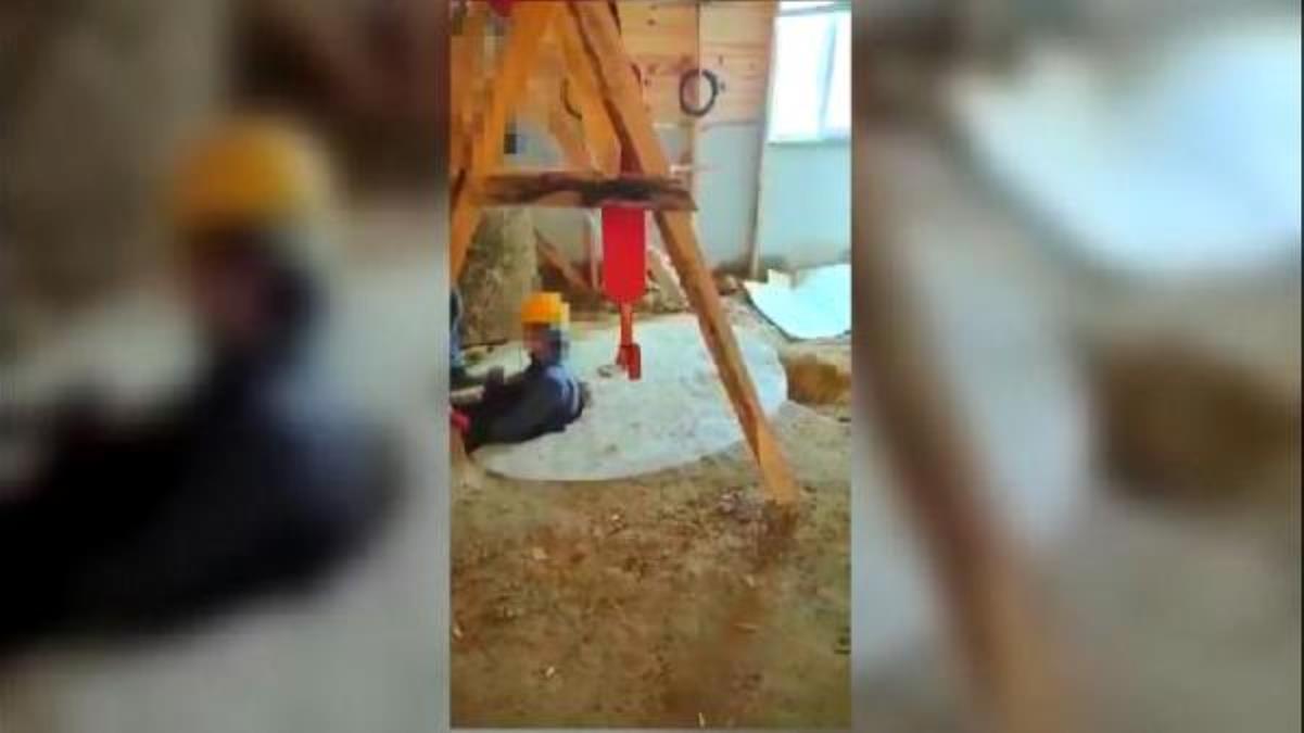 Define bulmak amacıyla kulübede kuyu açan 4 kişi suçüstü yakalandı