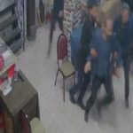 Depremden kaçış anı güvenlik kamerasına yansıdı