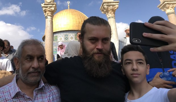 Diriliş Ertuğrul oyuncusuna Kudüs’te yoğun ilgi