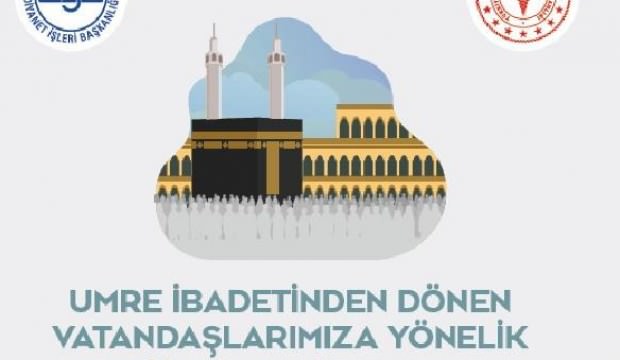 Diyanet, umreden dönenlere koronavirüse karşı broşür dağıttı