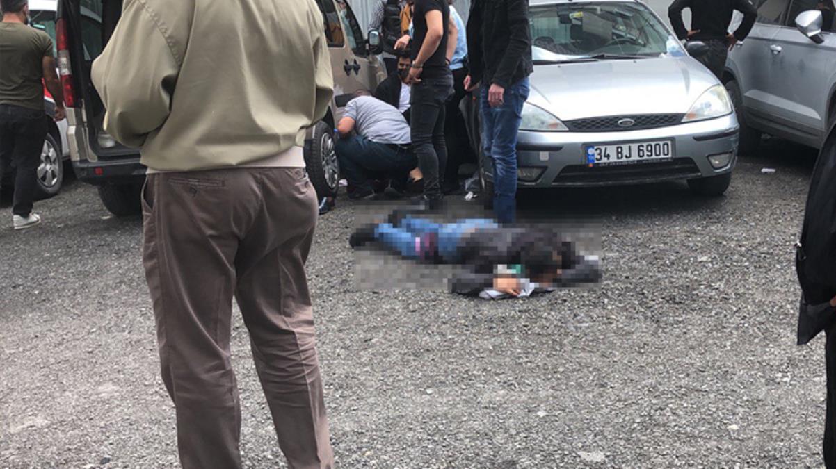 Duruşmaya gelen taraflar adliye önünde birbirine girdi! Silahların konuştuğu kavgada 2 kişi yaralandı