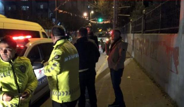 Duvardan atlayan kişiye kamyonet çarptı