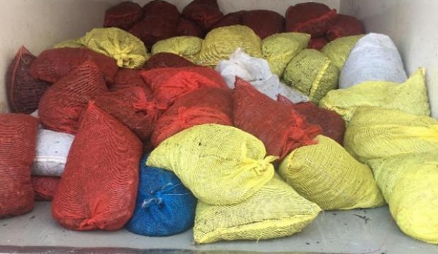 Edirne'de kaçak midye operasyonu
