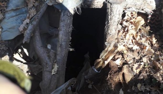 El bombası tuzaklı sığınak, kullanılamaz hale getirildi