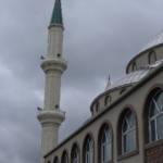 Fırtınada cami minaresi böyle sallandı