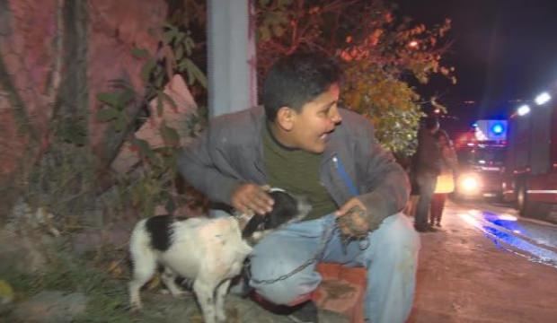 Gecekondu alev alev yandı 7 kişilik aile ölümden döndü