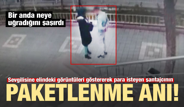 Genç kıza şantaj yapan adam buluşma yerinde böyle yakalandı!