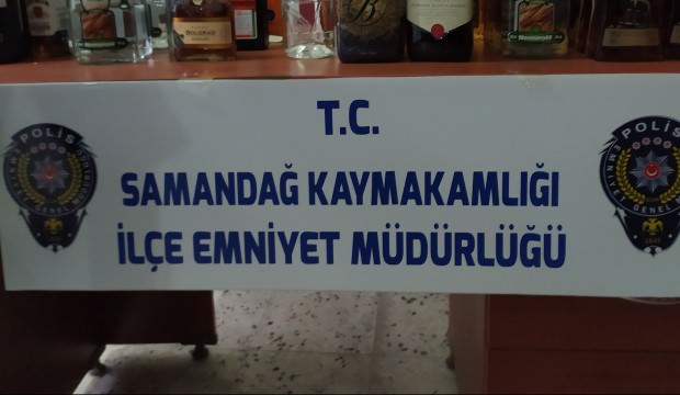 Hatay'da 70 şişe sahte içki ele geçirildi