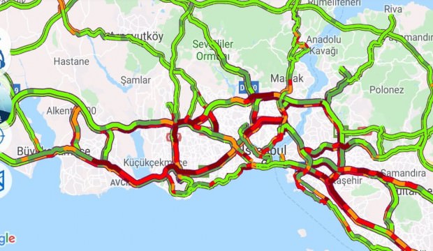 İstanbul trafiğinde tatil yoğunluğu
