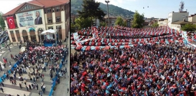 İYİ parti ile AK parti mitingi karşılaştırıldı!