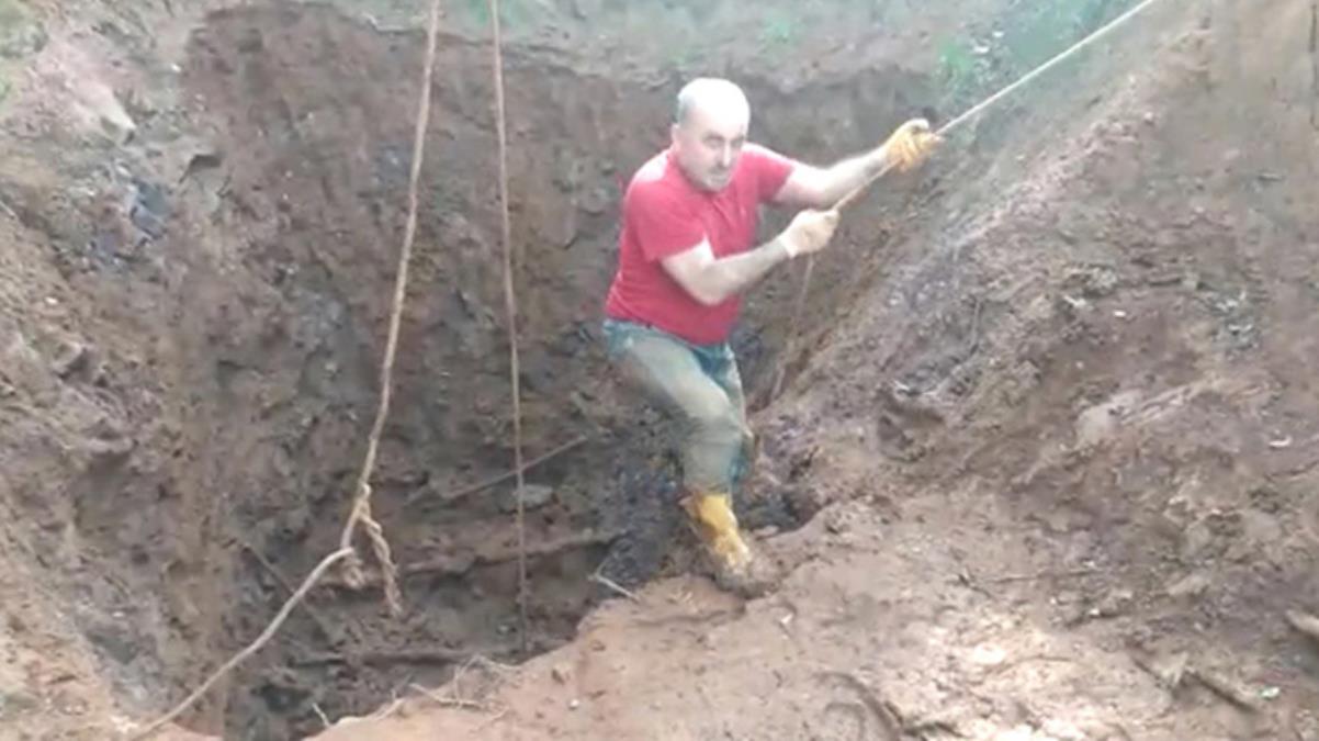 Kaçak kazı yapan define avcılarını zabıta ekipleri suçüstü yakaladı
