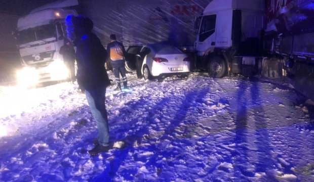 Kayseri'de zincirleme trafik kazası