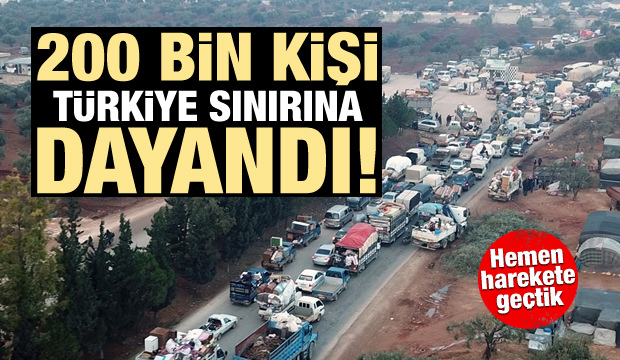 Kızılay Başkanı açıkladı: 200 bin insan Türkiye sınırında!