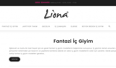 Liona Fantazi İç Giyim Modelleri