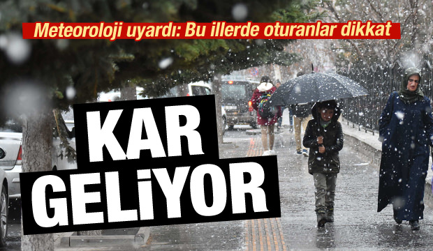 Meteoroloji'den bazı illerde kar ve sağanak yağış uyarısı