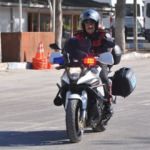 Motosikleti hiç kullanılmıyordu, ilk kez törene getirildi
