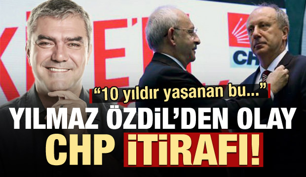 Olay yazı! Yılmaz Özdil'den CHP itirafı: 10 yıldır yaşanan bu...