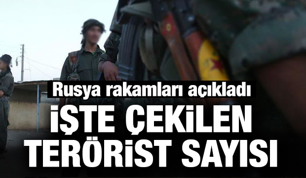 Rusya çekilen teröristlerin sayısını açıkladı