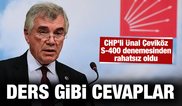S-400 denemesinden rahatsız olan CHP'li Çeviköz'e ders gibi cevaplar