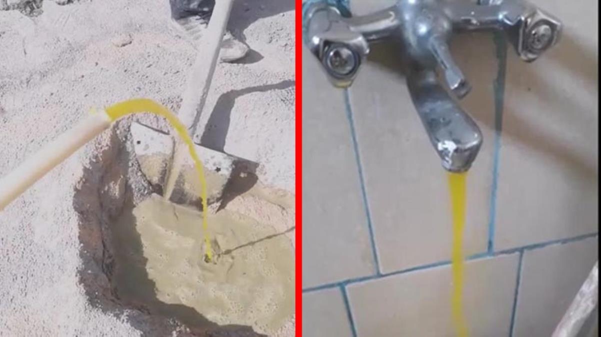 Şebekeye zirai ilaç karışınca sular sarı aktı, 2 kişi hastanelik oldu