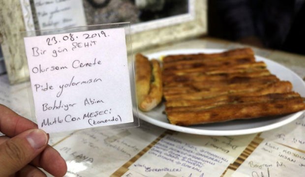 Şehitten kalan en acı not: Cennete pide yollar mısın?