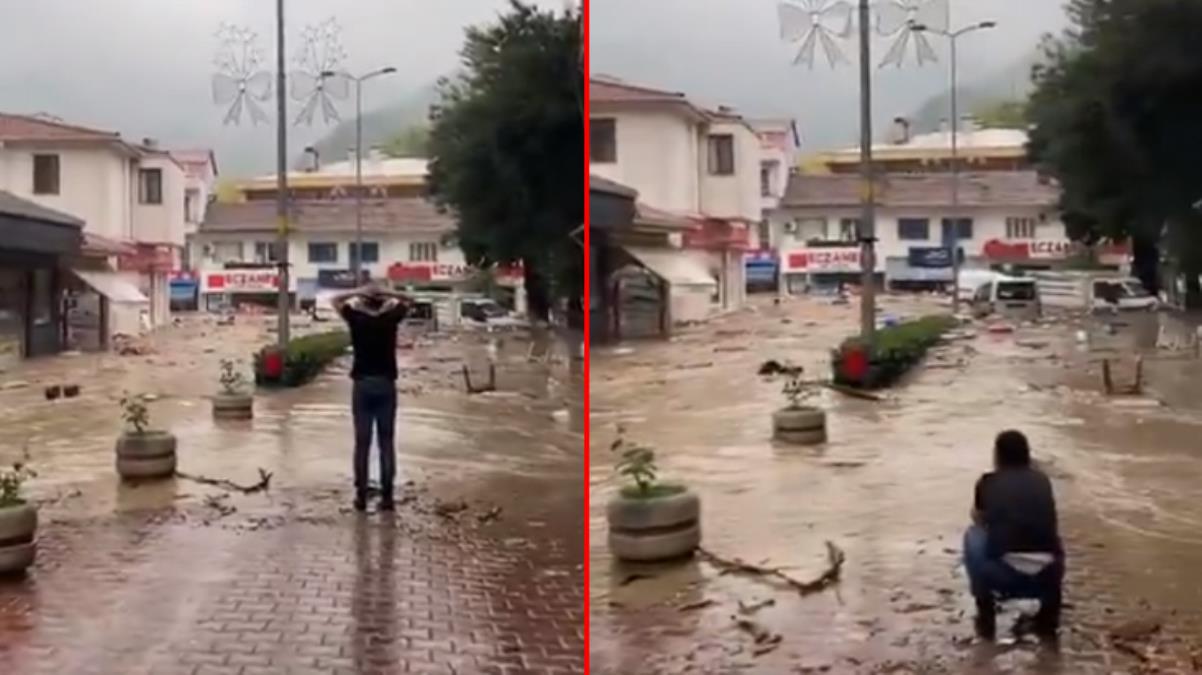 Selin yerle bir ettiği Bozkurt'tan yürek yakan görüntü! İlçenin halini dakikalar boyunca çaresizce izledi