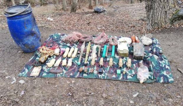 Şemdinli'de PKK mühimmatı ele geçirildi
