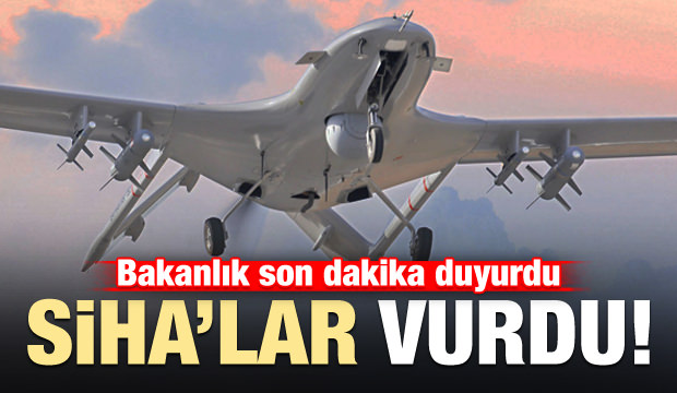 Sınır ötesinde terör örgütüne ağır darbe! SİHA'lar vurdu...