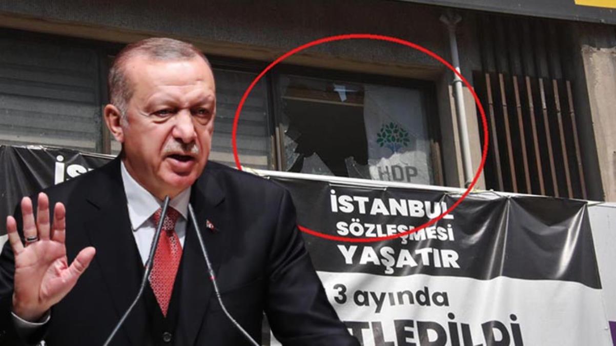 Son Dakika: Cumhurbaşkanı Erdoğan, HDP İzmir İl Binası'na düzenlenen saldırıyı kınadı: Fail en ağır cezayı alacak
