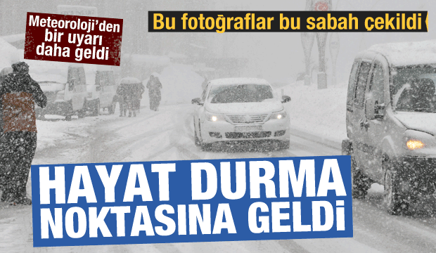 Son Dakika Haberi: Meteoroloji uyarmıştı! Kar yağışı hayatı felç etti